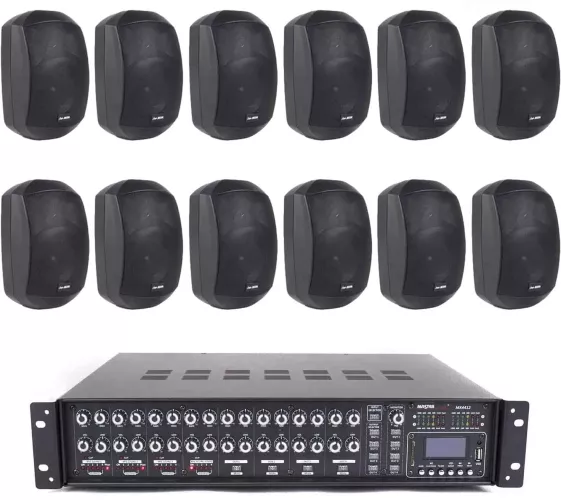 Sistem Sonorizare Piscina 12 boxe Master Audio XB640B 480W bluetooth USB - imagine 1