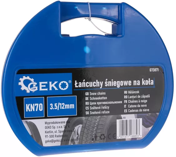 Lanturi de zapada pentru roti KN70 3.5 / 12 mm Geko G73871