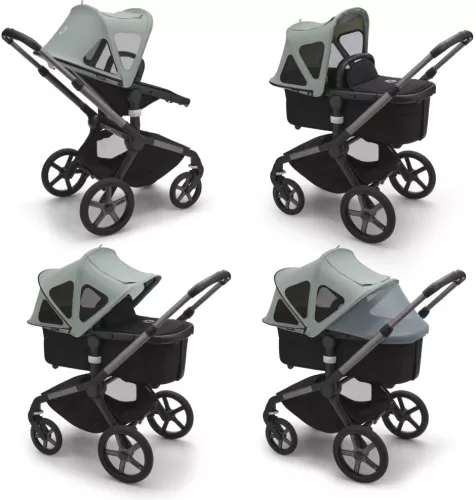 Bugaboo Insect Capotina cu extensie plasa insecte Bugaboo Fox 5/Fox Cub/Lynx Pine Green