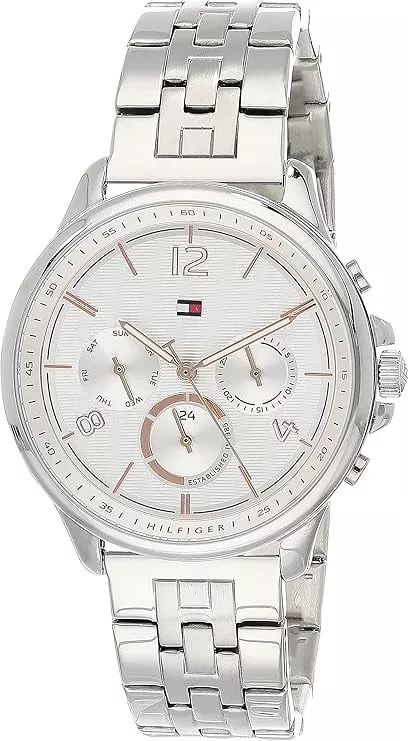 Ceas Tommy Hilfiger pentru femei cu curat cronograf 1782222 alb ...