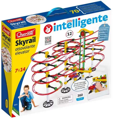 Quercetti- Skyrail Ottovolante Elevator Quercetti-6661 Montaña Rusa Circuito de canicas, Juego Educativo de construcción, L (6661 Quercetti- Skyrail Ottovolante Elevator Quercetti-6661 Montaña Rusa Circuito de canicas, Juego Educativo de construcción, L (6661