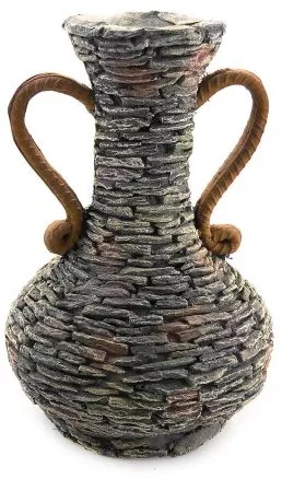 Decorațiune grădină, ceramică, ghiveci, 27x27x40 cm — imaginea 3
