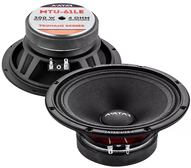 Difuzoare auto Avatar Tsunami MTU-61LE set componente 165mm 150W