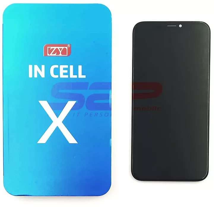 LCD+Touchscreen cu Rama Apple iPhone X BLACK ZY INCELL