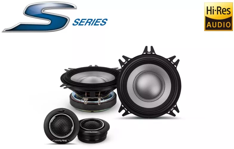 Set 2 difuzoare auto Alpine S2-S40C 10 cm 45W RMS componente