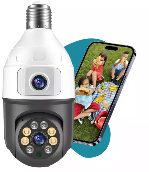 Camera supraveghere IP Wi-Fi Jortan JTZ-9696 cu lentila duala Night