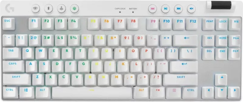 美品 ロジクール PRO X TKL LIGHTSPEED タクタイル ホワイト Logicool ロジクール G515 LIGHTSPEED TKL ワイヤレス ゲーミング