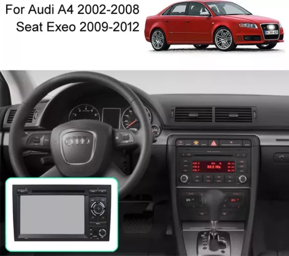 Condenseur Climatisation Frankberg Compatible Audi A4 (B6/B7) 2002-2008, A4 Avant, Cabriolet, Exeo - Sans Déshydratant - R134a