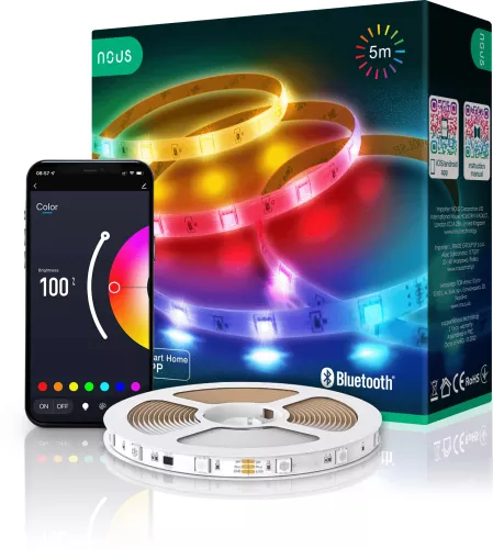 Banda LED Nous RGB F6 5m Bluetooth control aplicatie