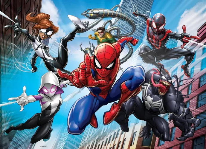 Puzzle de colorat - Spiderman 48 de piese