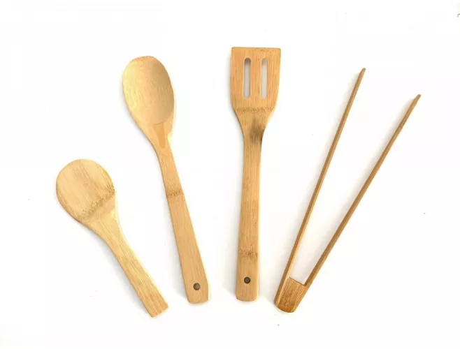Set 2 linguri 1 paleta 1 cleste lemn