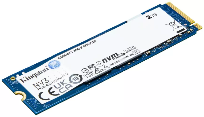Kingston SSD 2TB M.2 NVMe Gen4【健康度99%】 SSD 2TB Kingston M.2 NVMe NV3 PCIe 4.0 x4