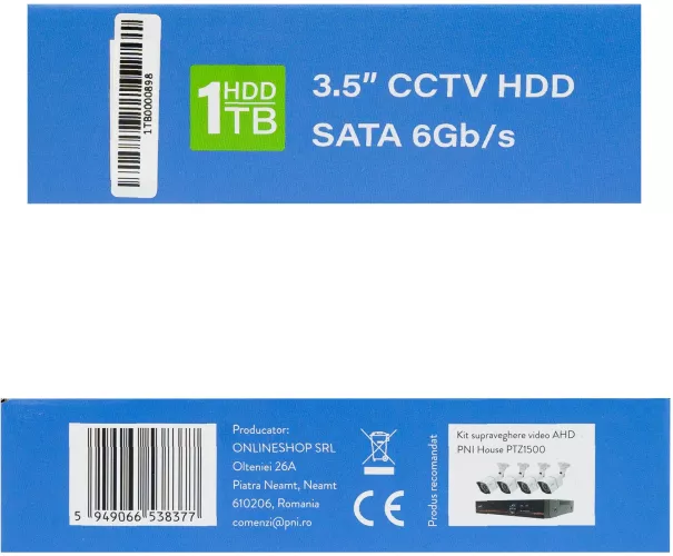 HDD 1TB PNI 7200RPM 64MB SafeHouse 3.5