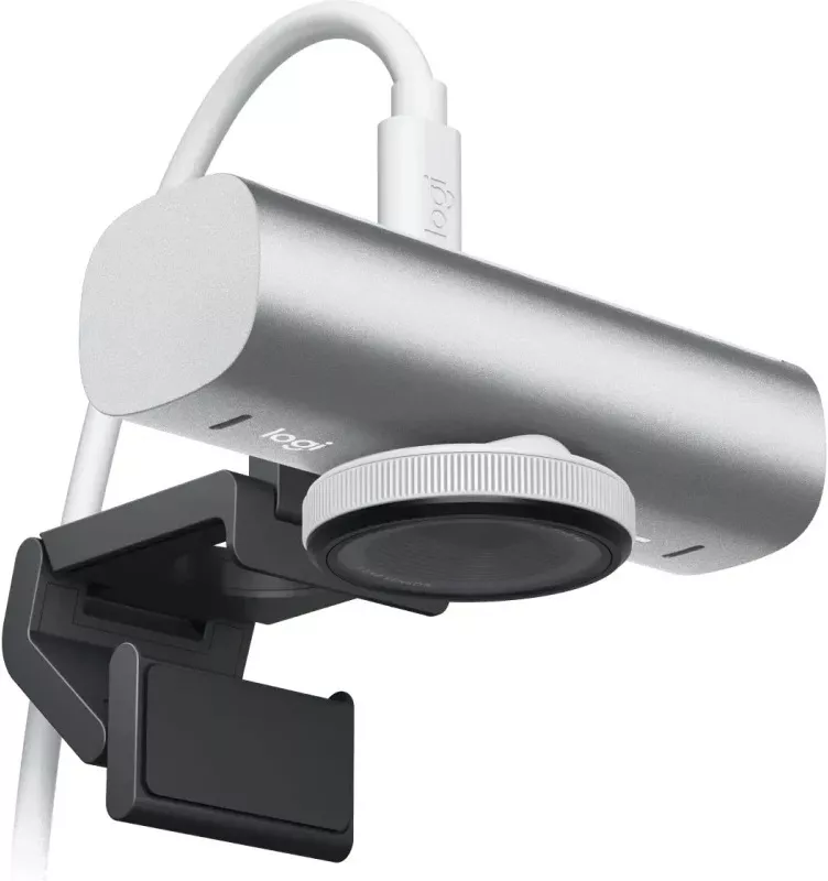 Camera Web Logitech MX Brio 4K USB-C Pale Grey — imaginea 6