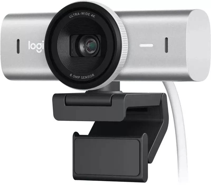 Camera Web Logitech MX Brio 4K USB-C Pale Grey — imaginea 3