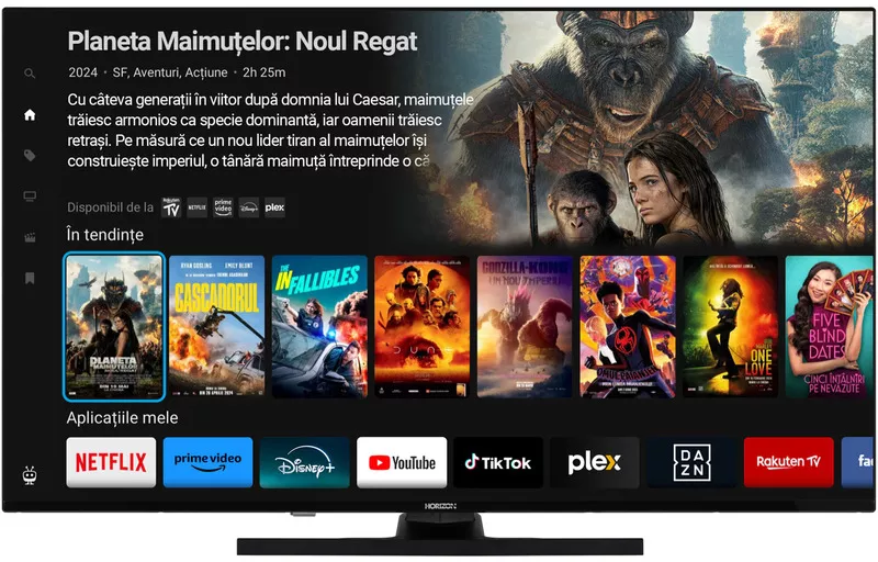 Smart 108 cm 43" 4K QLED Horizon LED 43HQ8560UD Seria HQ8560UD negru UHD HDR - imagine 1