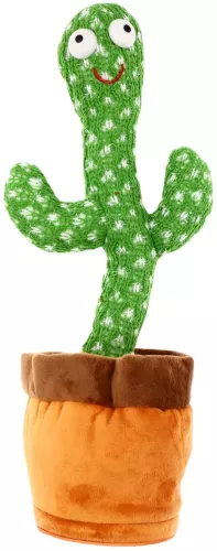 Cactus Vorbitor si Dansator 32 cm danseaza si repeta ceea ce spune copilul  Verde