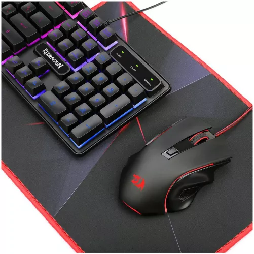 Kit gaming cu fir Redragon S137 Essentials 4 in 1 - mouse