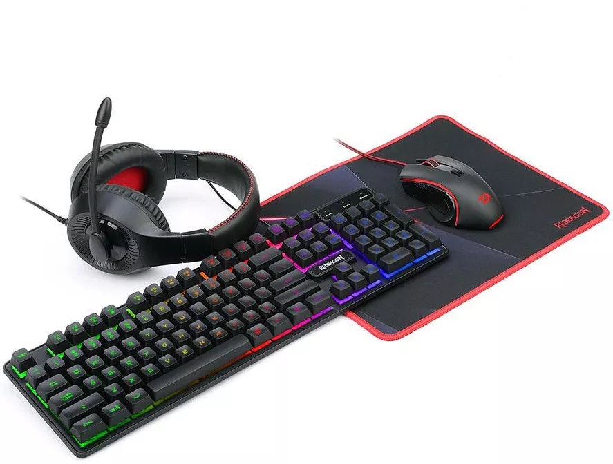 Kit gaming cu fir Redragon S137 Essentials 4 in 1 - mouse