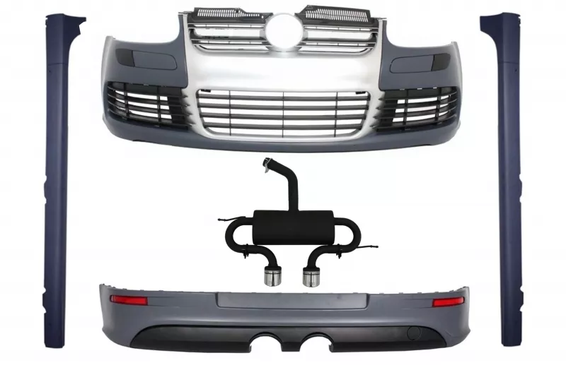 Pachet R32 VW Golf 5 2003-2007 Kit R32 Aluminiu cu Evacuare COCBVWG5R32ESA