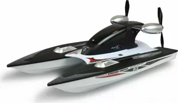 fisca Barca telecomandata – 1/72 barca RC ad alta velocità per piscine e laghi, rimorchiatori RC con 40 minuti di riproduzione e promemoria batteria per bambini e adulti (arancione