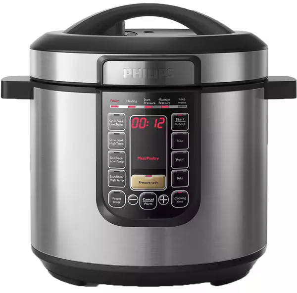 Multicooker Rosberg 5 Litres / Inox et Noir / 55R51985F5