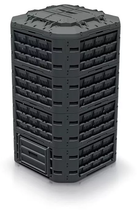 Compostor de gradina 1250 L negru Compogreen Vario IKL1250C - cel.ro