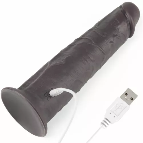 Vibrator realistic Lovetoy Dual Layered Silicone Rotator cu ventuza ...