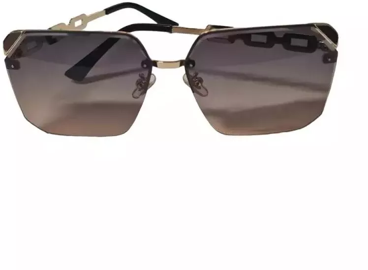 Ochelari De Soare Polarizati M22 SIKS Cu Lentile In Gradient Negru/Maro Insertie Brat Tip Lant Alb De Condus + Toc Cadou