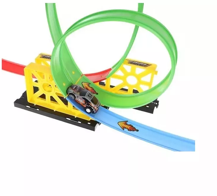 Pista pentru masinute de curse Track Fire Ring Loop Gonga® Multicolor