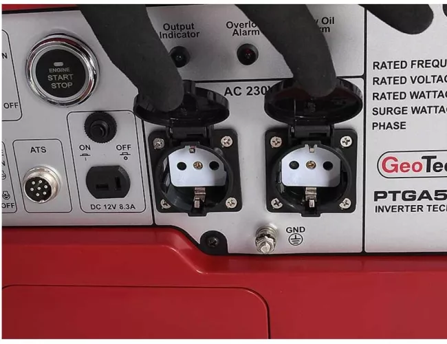Generator pe benzina tip inverter Geotech PTGA 5000i ATS 4 kW 4 timpi ...