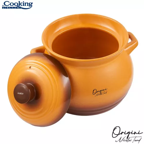 Oala ceramica cu capac Cooking by Heinner - Origini Chef Nicolai