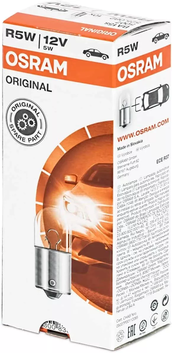 Set 10 bec R5W 12V Osram Original 5007 - cel.ro