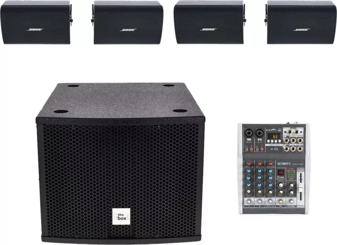 Sistem audio ambiental 6.1 Subwoofer activ + 6 Bose FS2SE Bluetooth USB