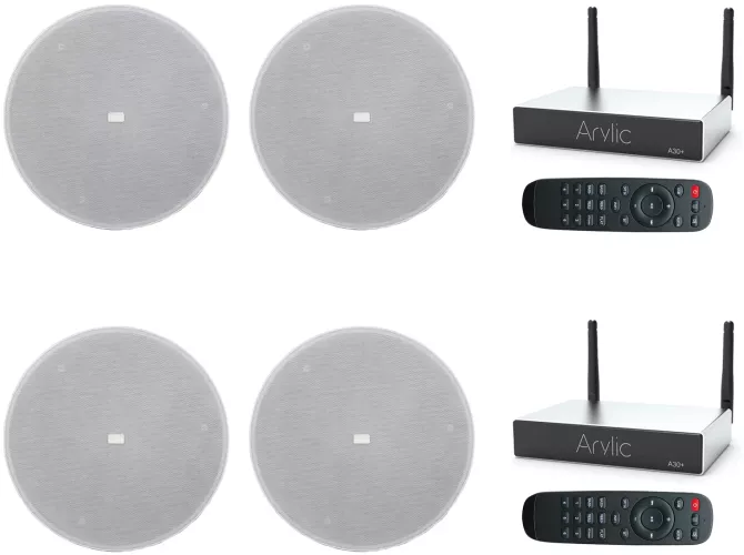 Sistem audio multiroom cu boxe incastrabile 2 zone internet radio bluetooth wi-fi