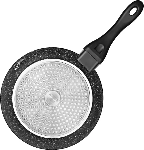 Tigaie Antiaderentă Samus VER281LFPB cu Capac Sticlă 28CM Negru — imaginea 6