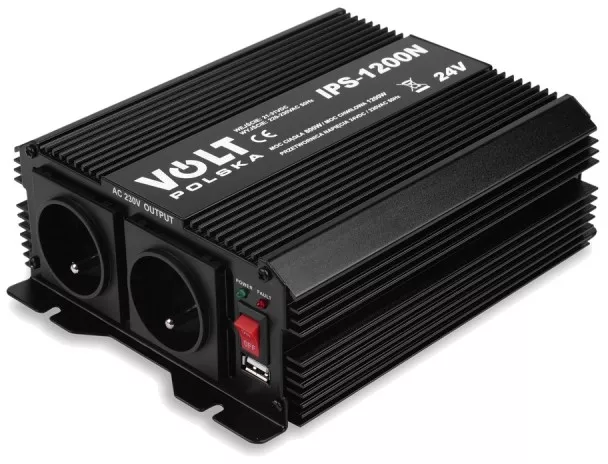 Invertor 24v 220v CONVERTOR DE TENSIUNE IPS 1200 N 24 / 230V 800 / 1200W