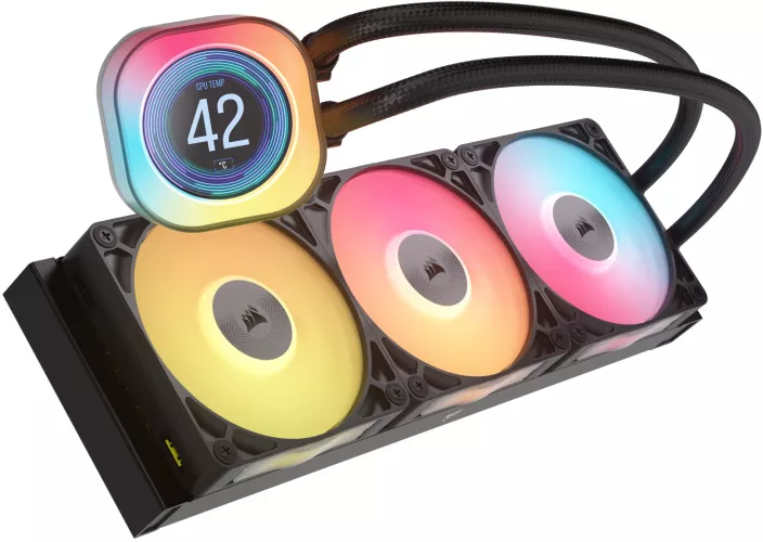 Cooler procesor lichid 360 AIO Corsair LCD RGB iCUE LINK TITAN RX