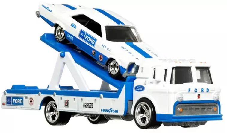 Set masinute Hot Wheels Car Culture - Team transport Ford C-800 cu