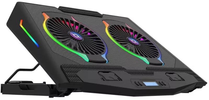 Stand Cooler Laptop Gaming AQIRYS Pluto 17 inch Black RGB