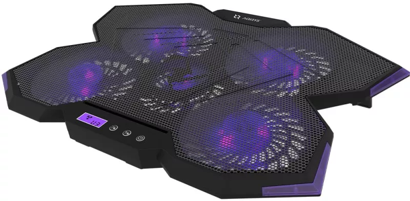 Stand Cooler Laptop Gaming AQIRYS Spider 17 inch Black Purple
