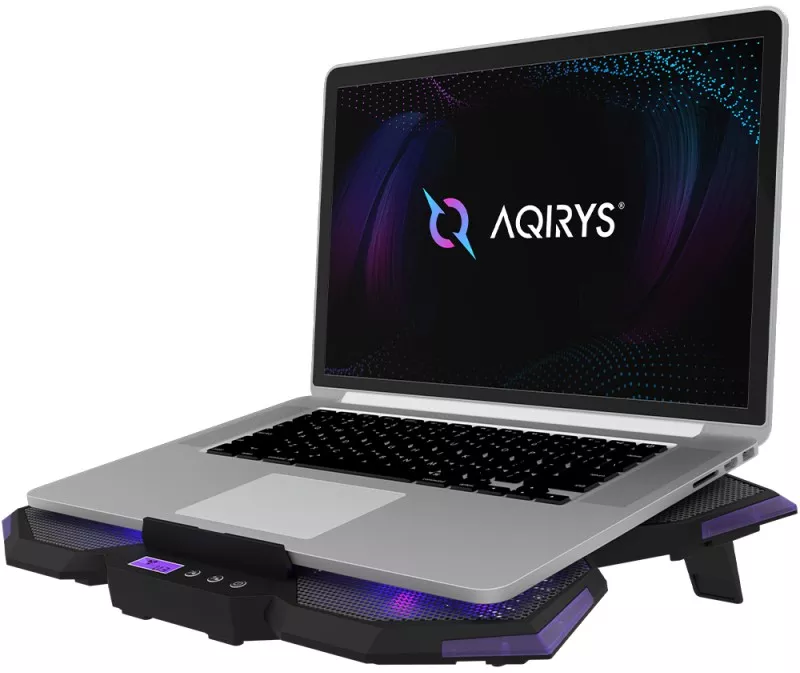 Stand Cooler Laptop Gaming AQIRYS Spider 17 inch Black Purple