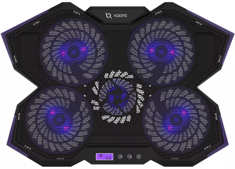 小物 kiryuyrik Opal 17Stoal Stand Cooler Laptop Gaming AQIRYS Spider 17 inch Black Purple
