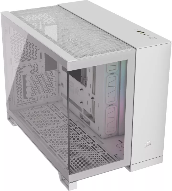 Carcasa Corsair iCUE LINK 2500X RGB, Mini Tower, tempered glass (Alb) — imaginea 4