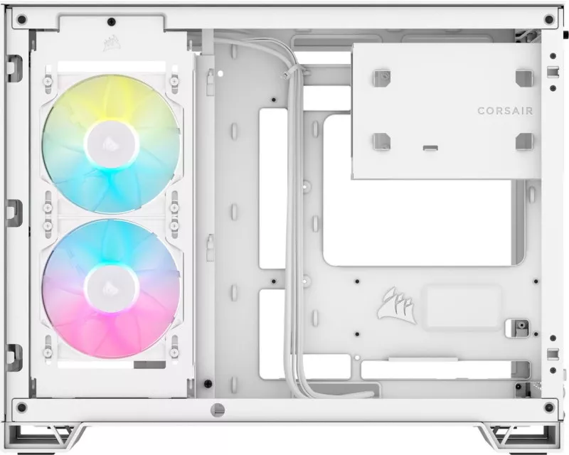 Carcasa Corsair iCUE LINK 2500X RGB, Mini Tower, tempered glass (Alb) — imaginea 6