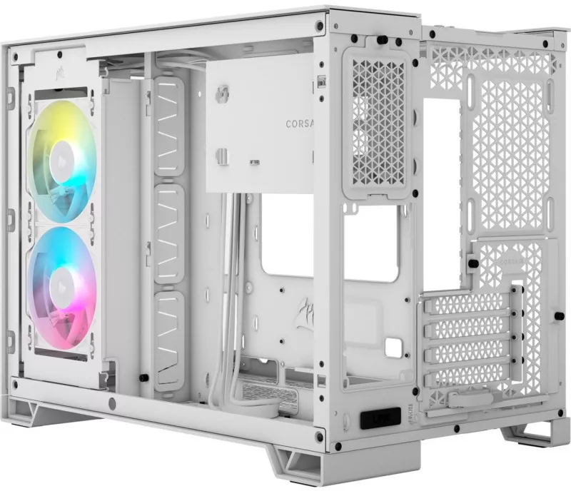 Carcasa Corsair iCUE LINK 2500X RGB Mini Tower tempered glass Alb