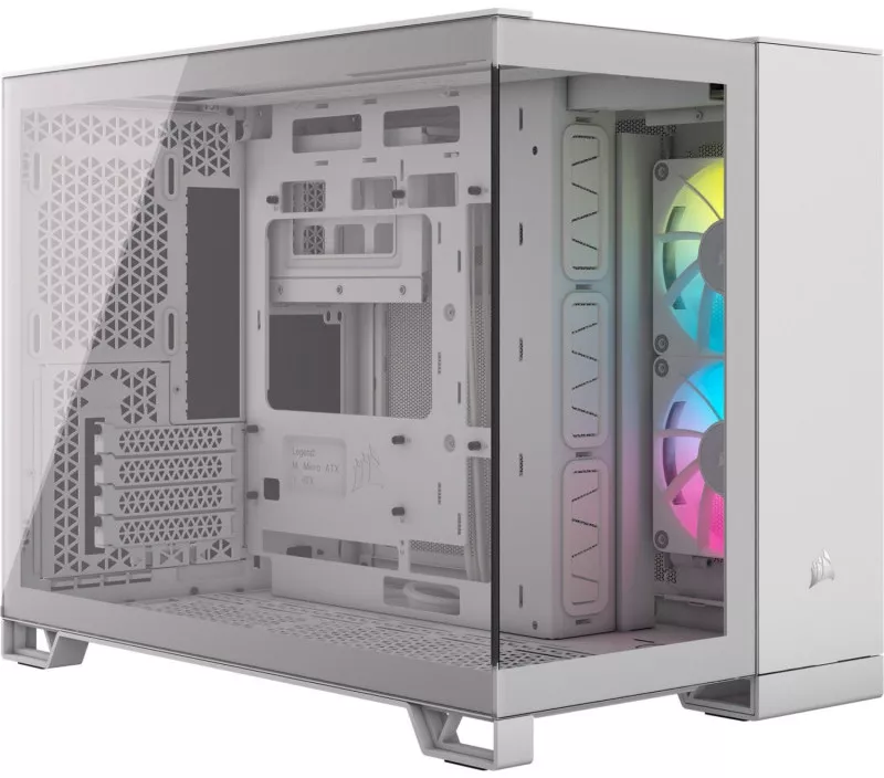 Carcasa Corsair iCUE LINK 2500X RGB, Mini Tower, tempered glass (Alb) — imaginea 3
