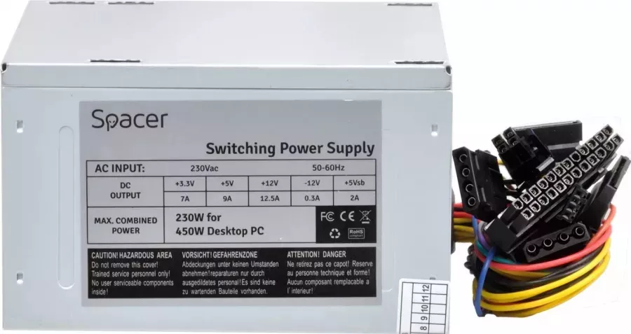 Sursa desktop ATX Spacer SPS-ATX-450 450W — imaginea 5
