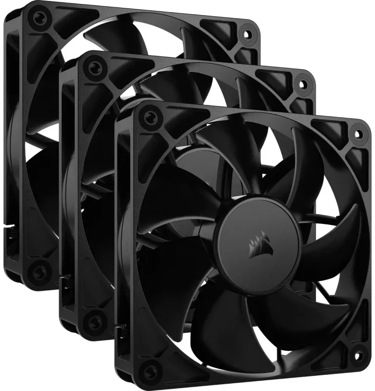 Ventilator / radiator Corsair RS Series RS120 120mm Three Fan Pack Black — imaginea 2