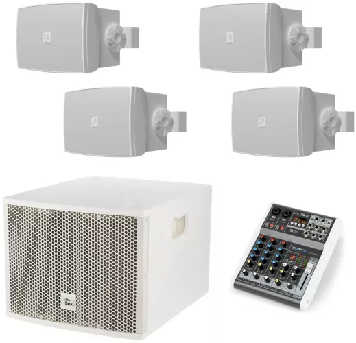 Sistem ambiental Audac 4.1 Subwoofer activ + 4 boxe WX302MK2 Bluetooth USB